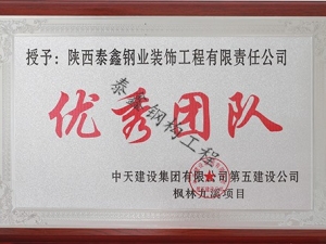 銅川優.秀團隊—中天楓林九溪